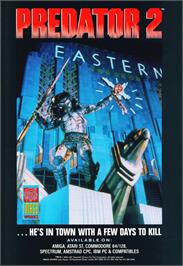 Advert for Predator 2 on the Commodore Amiga.