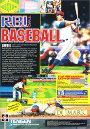 Advert for R.B.I. Baseball 2 on the Commodore Amiga.