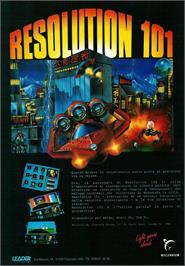 Advert for Resolution 101 on the Microsoft DOS.