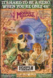 Advert for Secret Of Monkey Island, The on the Commodore 64.