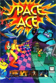 Advert for Space Ace (1989) on the Commodore Amiga.