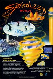 Advert for Spindizzy Worlds on the Commodore Amiga.