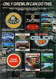 Advert for Toyota Celica GT Rally on the Amstrad CPC.