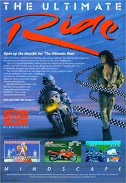 Advert for Ultimate Ride, The on the Commodore Amiga.