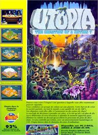 Advert for Utopia - The Creation Of A Nation on the Nintendo SNES.