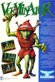 Advert for Verminator on the Commodore 64.
