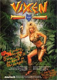 Advert for Vixen on the Atari ST.