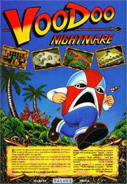 Advert for Voodoo Nightmare on the Commodore Amiga.