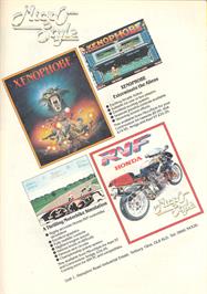 Advert for Xenophobe on the Atari Lynx.