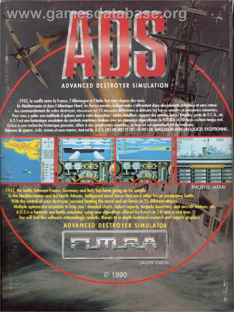 ADS - Advanced Destroyer Simulator - Commodore Amiga - Artwork - Advert