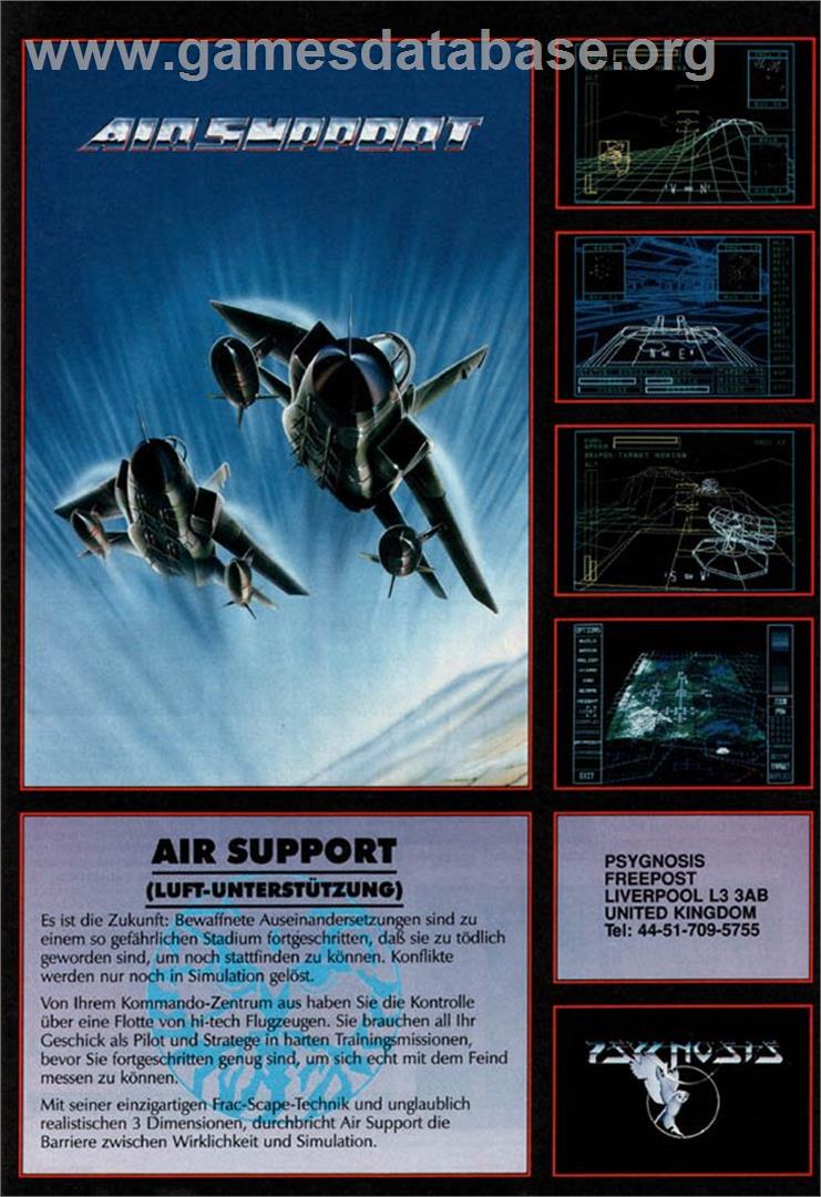 Air Support - Atari ST - Artwork - Advert