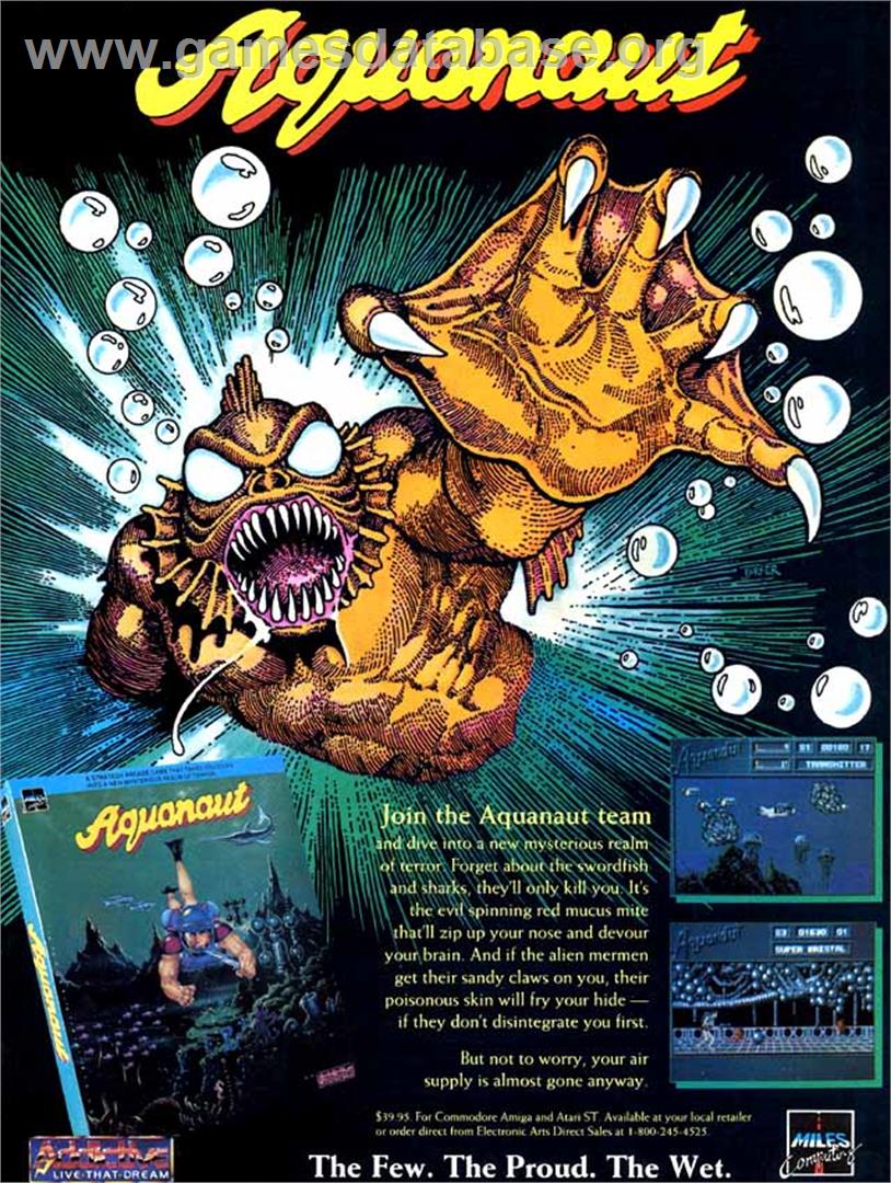 Aquanaut - Atari ST - Artwork - Advert