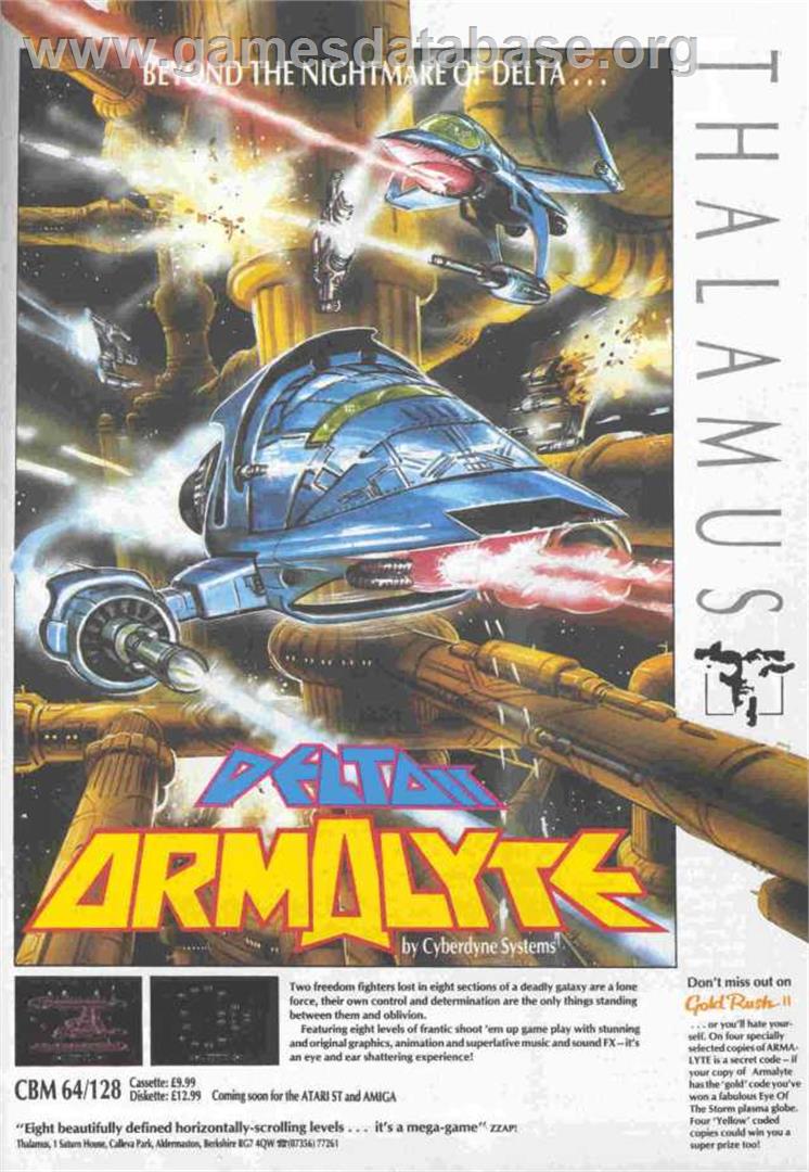 Armalyte - Commodore Amiga - Artwork - Advert