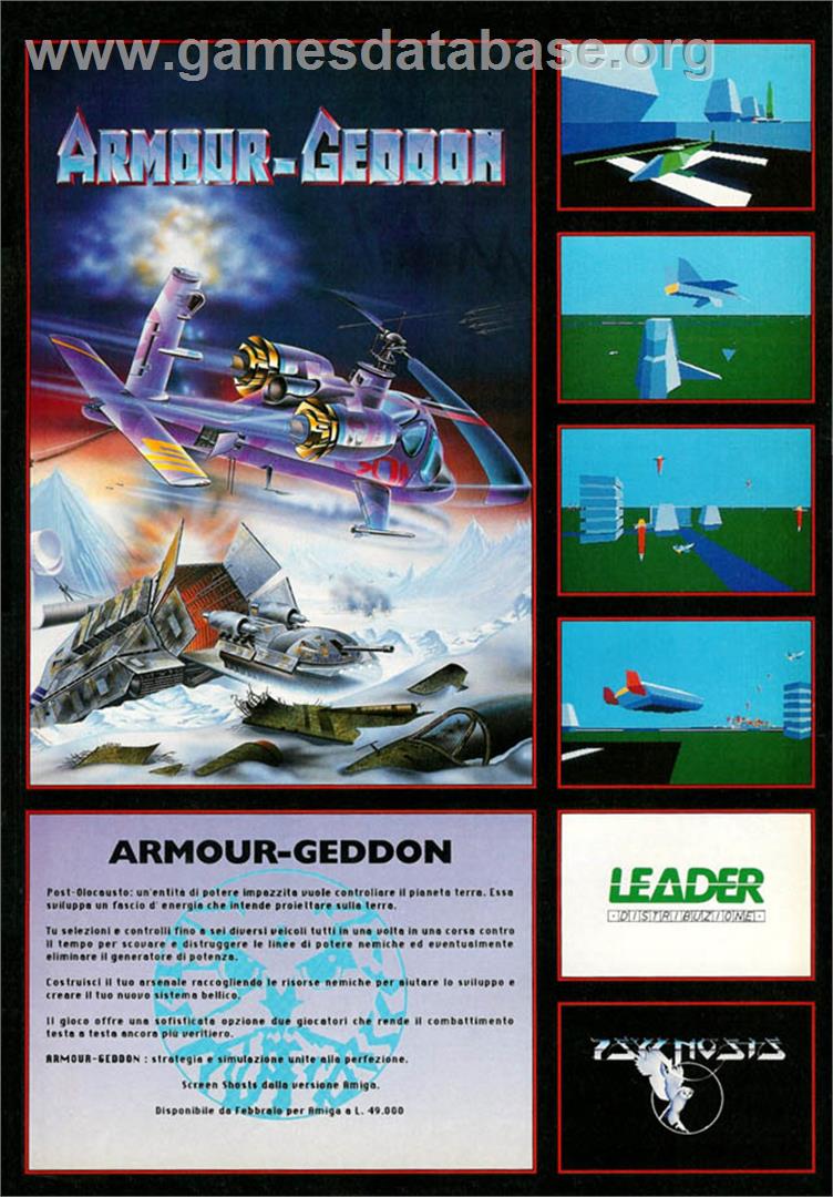 Armour-Geddon - Microsoft DOS - Artwork - Advert