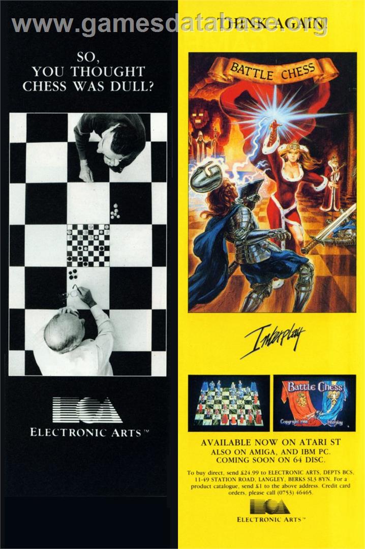 Battle Chess - Acorn Archimedes - Artwork - Advert