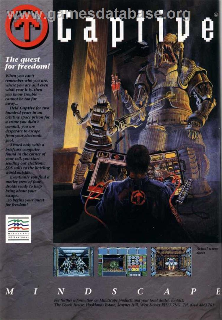 Captive - Atari ST - Artwork - Advert