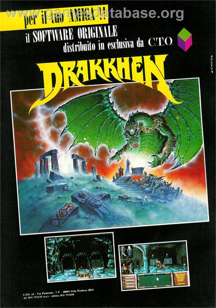 Drakkhen - Commodore Amiga - Artwork - Advert