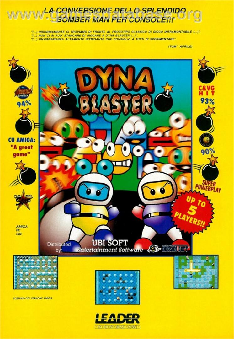 Dyna Blaster - Microsoft DOS - Artwork - Advert