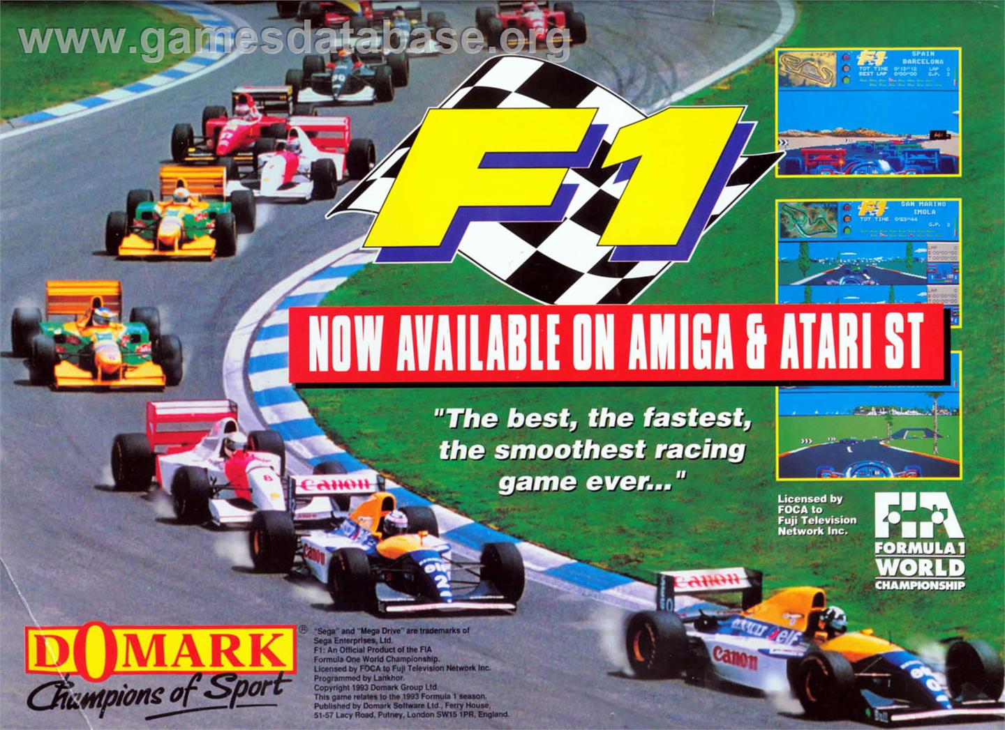 F1 - Microsoft DOS - Artwork - Advert