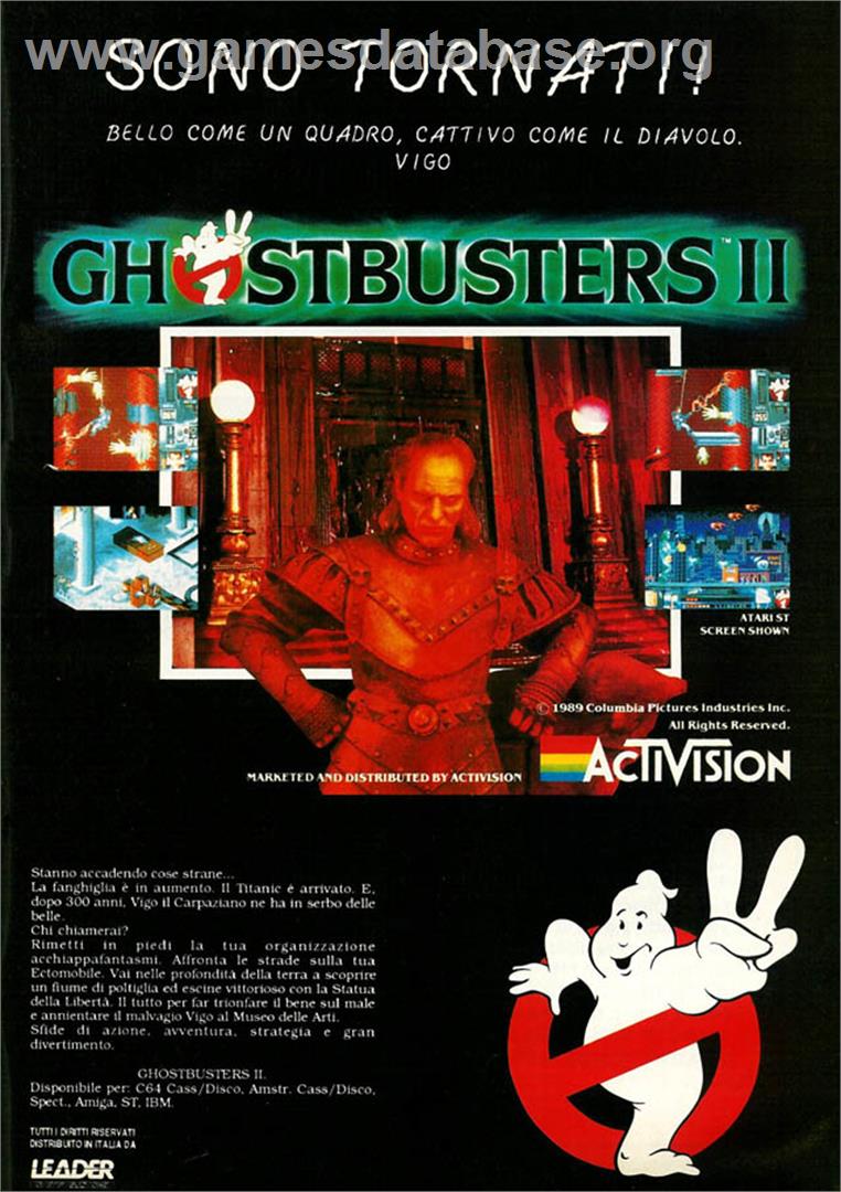 Ghostbusters 2 - Atari ST - Artwork - Advert