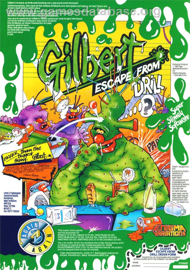 Gilbert - Escape From Drill - Commodore 64 - Artwork - Advert