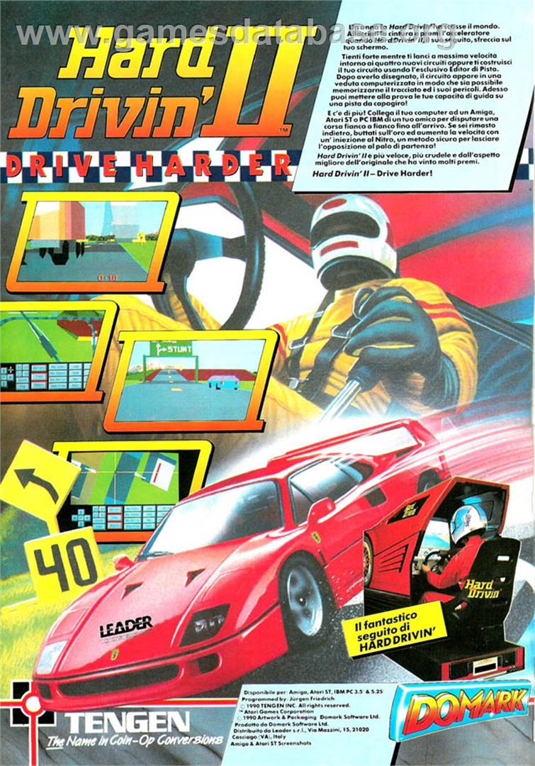 Hard Drivin' 2 - Microsoft DOS - Artwork - Advert