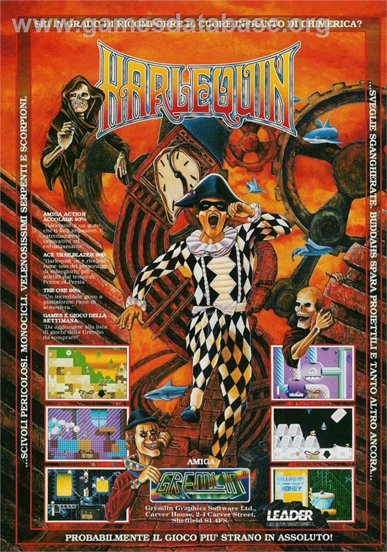 Harlequin - Commodore Amiga - Artwork - Advert