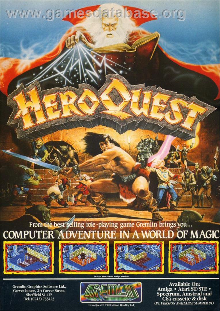 HeroQuest - Microsoft DOS - Artwork - Advert