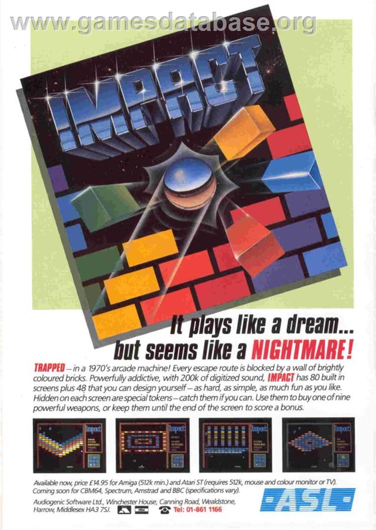 Impact - Atari ST - Artwork - Advert