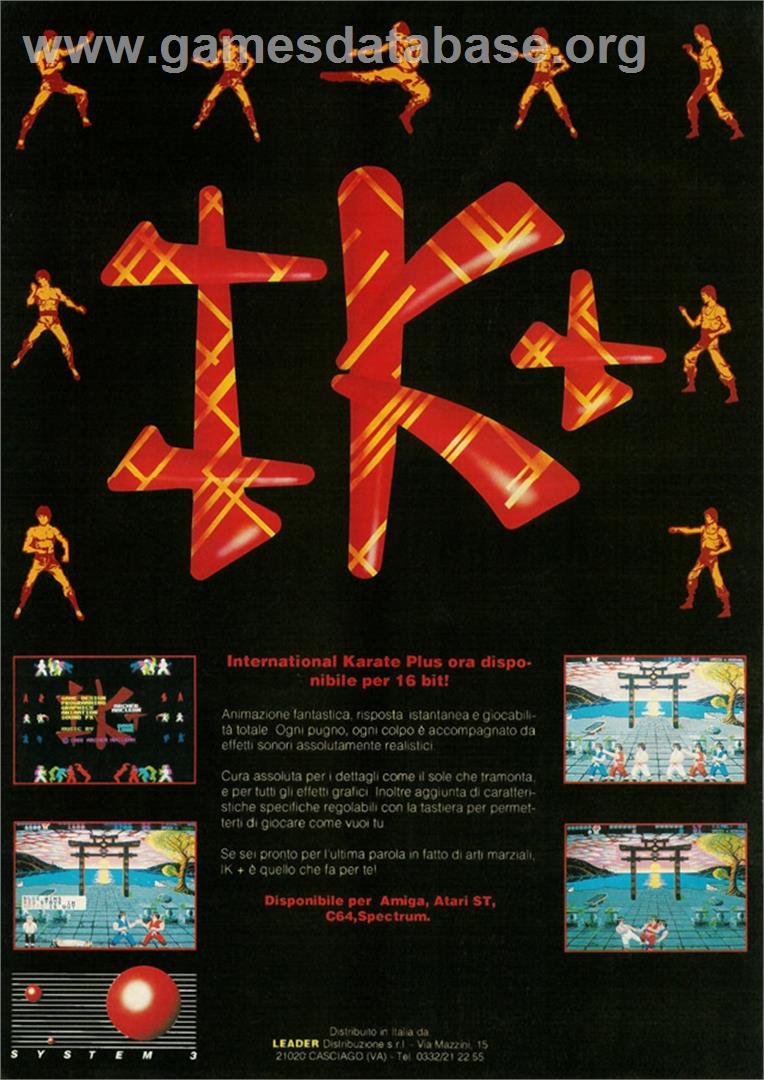 International Karate Plus - Commodore Amiga CD32 - Artwork - Advert