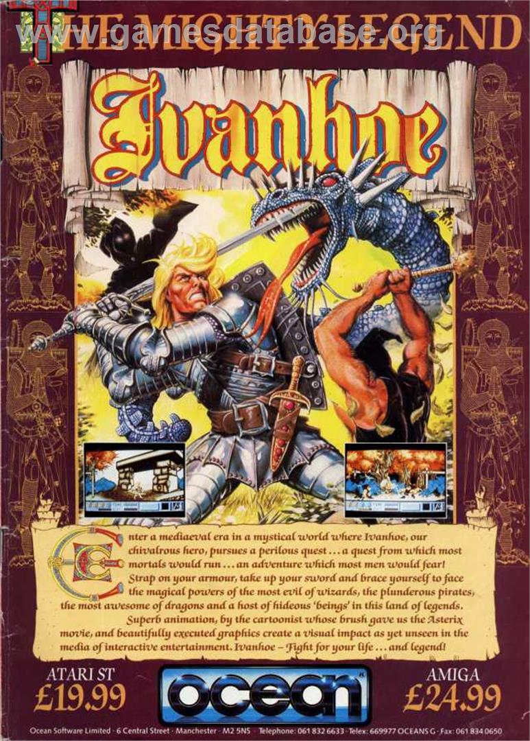 Ivanhoe - Sega Nomad - Artwork - Advert