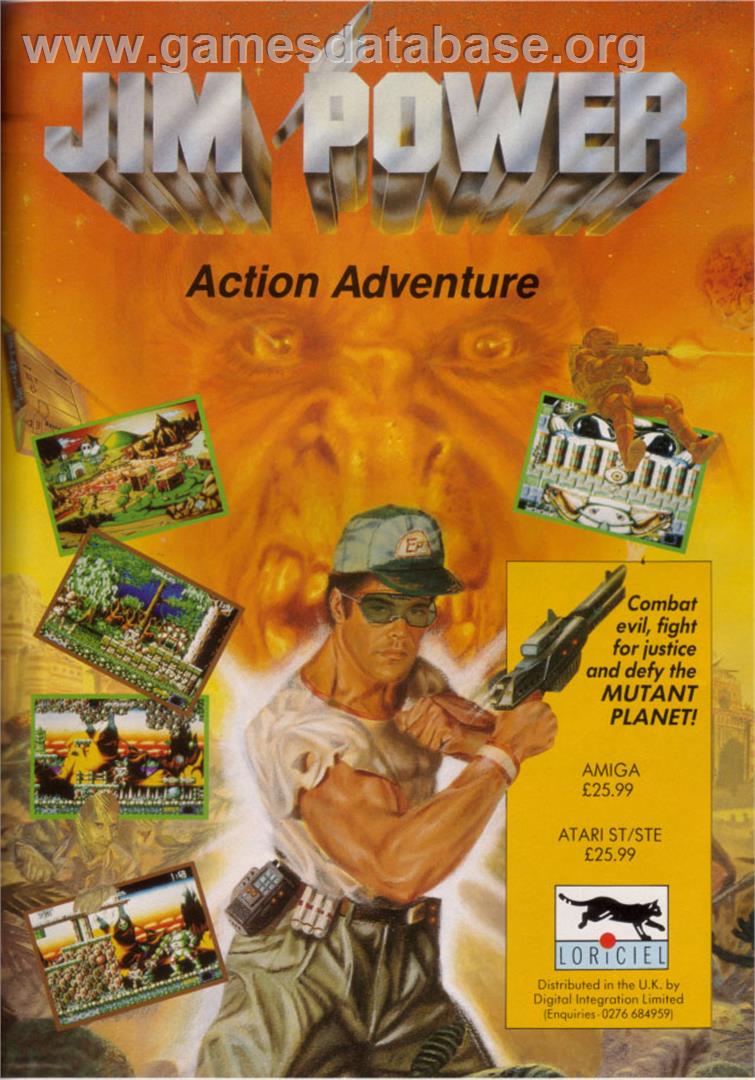 Jim Power in Mutant Planet - Commodore Amiga CD32 - Artwork - Advert