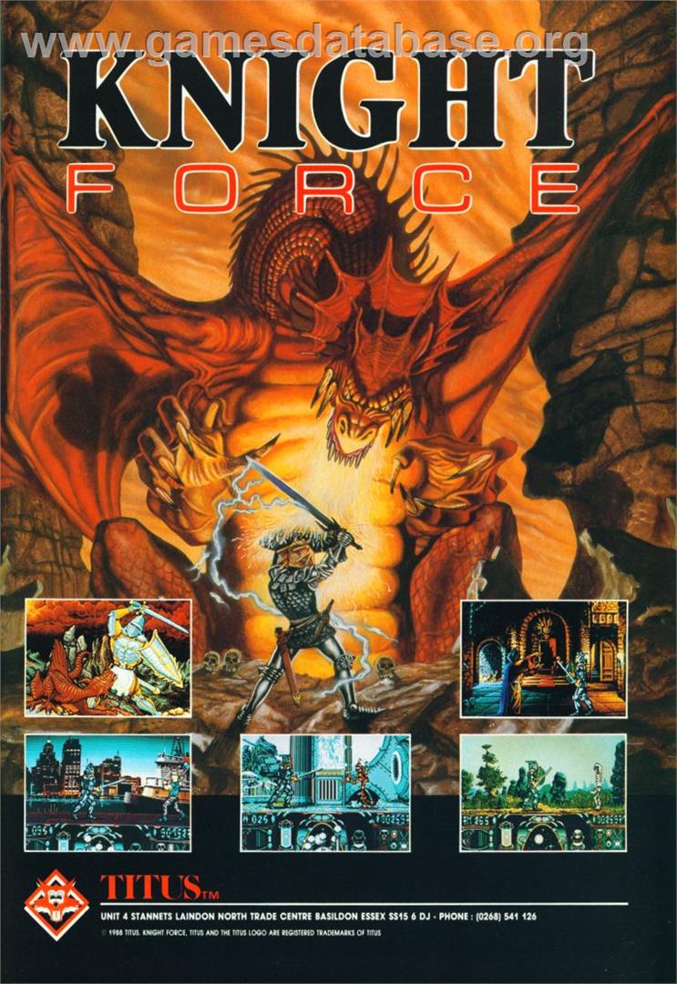 Knight Force - Atari ST - Artwork - Advert