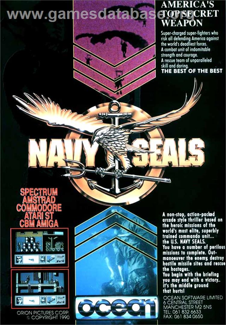 Navy Seals - Amstrad GX4000 - Artwork - Advert