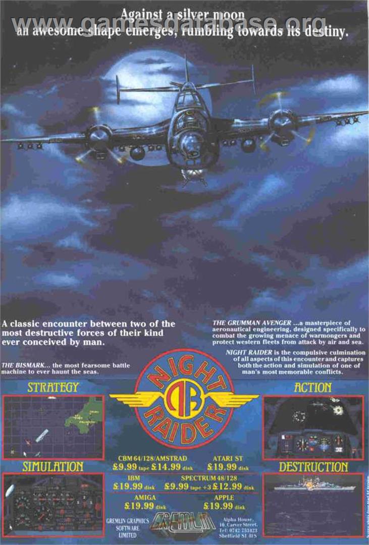 Night Raider - Atari ST - Artwork - Advert