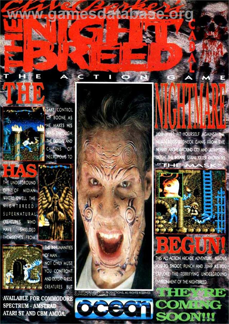 Nightbreed - The Action Game - Atari ST - Artwork - Advert