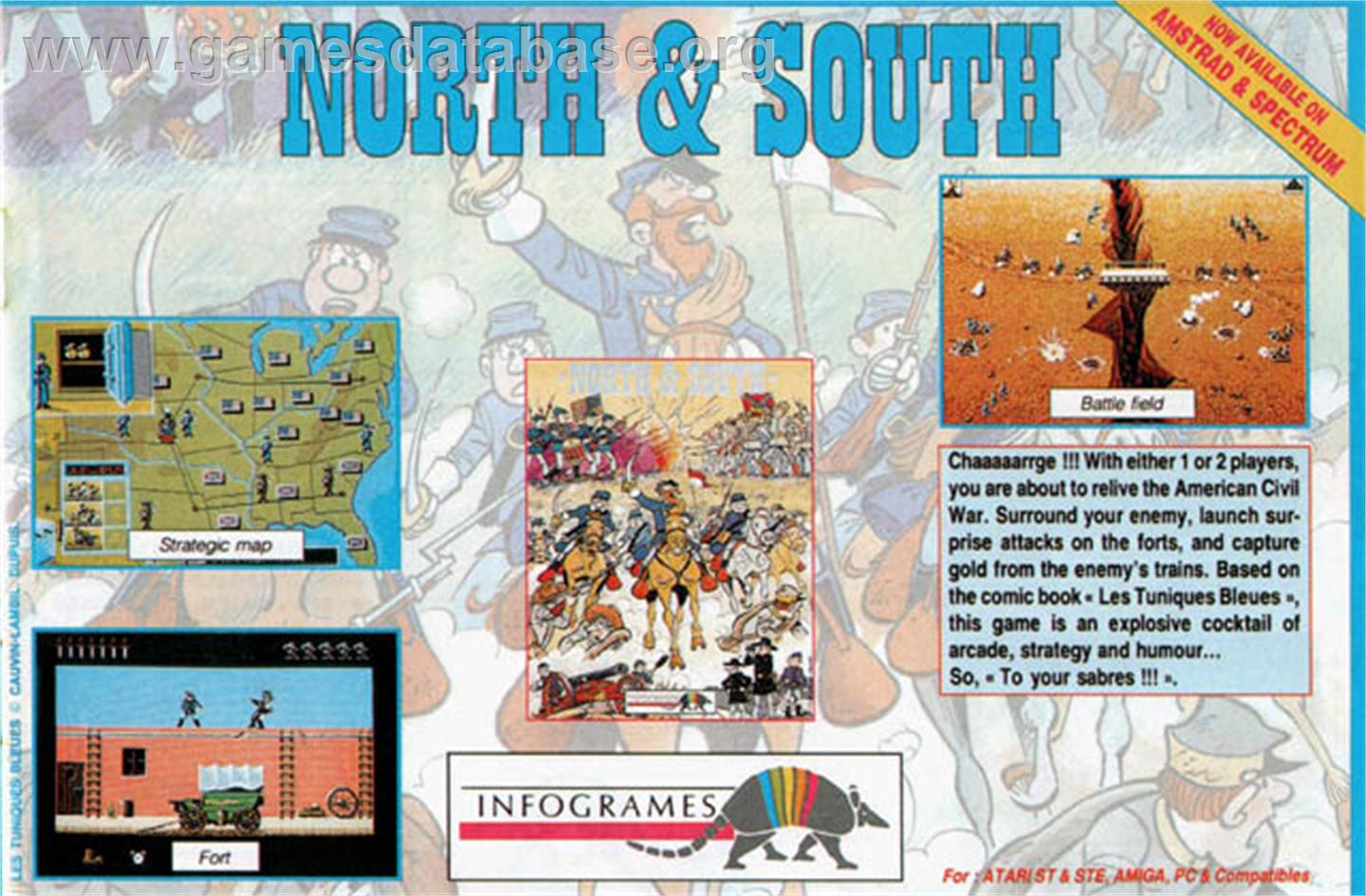 North & South - MSX 2 - Artwork - Advert