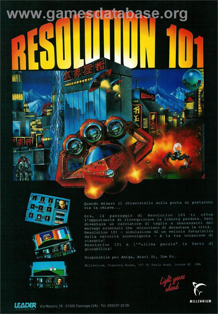 Resolution 101 - Microsoft DOS - Artwork - Advert