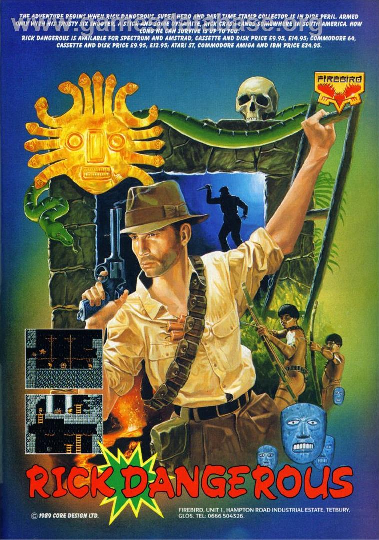 Rick Dangerous - Atari ST - Artwork - Advert