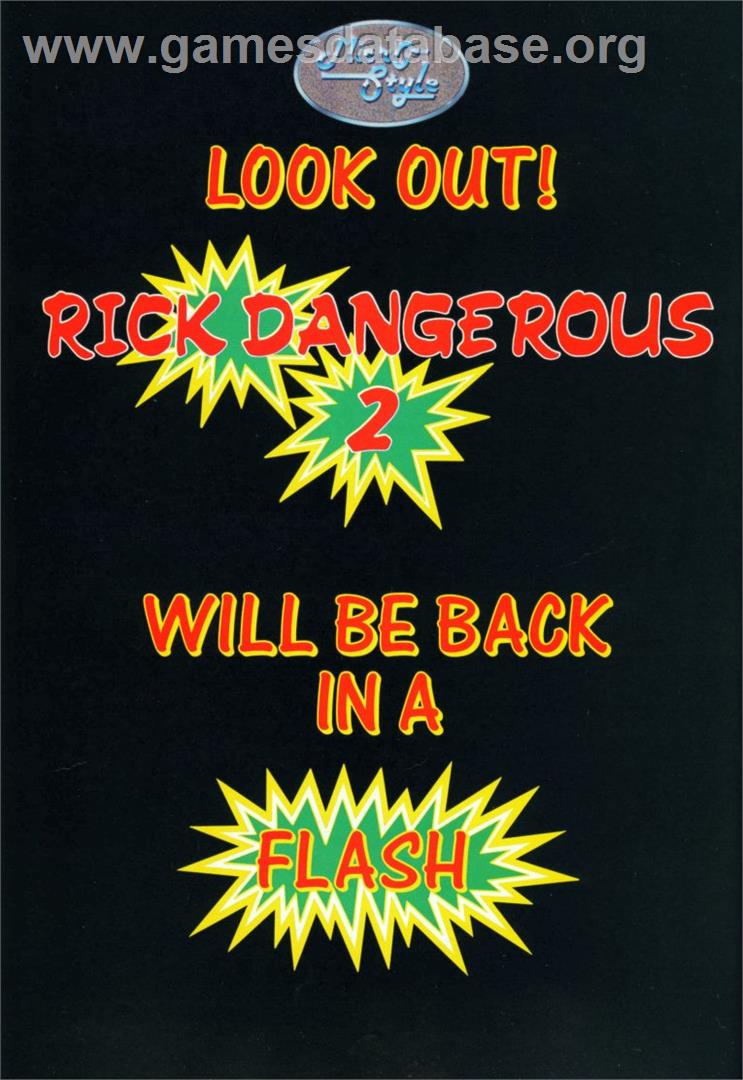 Rick Dangerous 2 - Commodore Amiga - Artwork - Advert