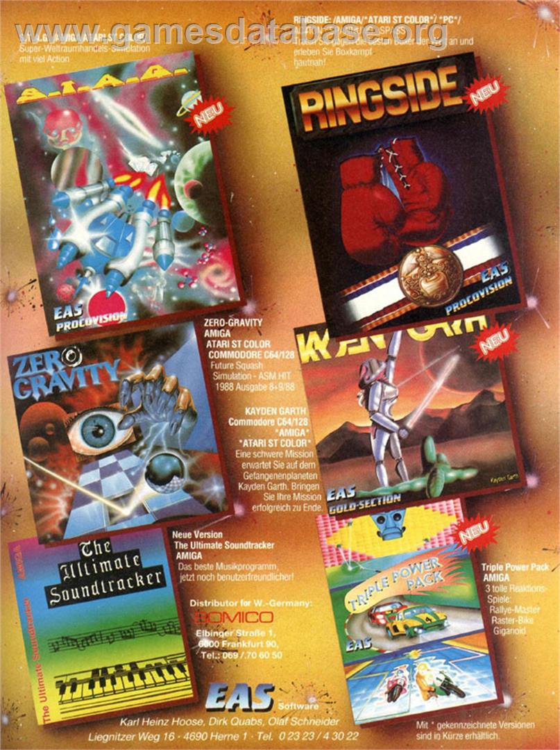 Ringside - Atari ST - Artwork - Advert