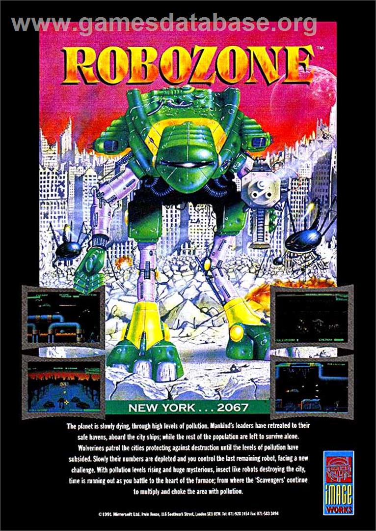 Robozone - Atari ST - Artwork - Advert