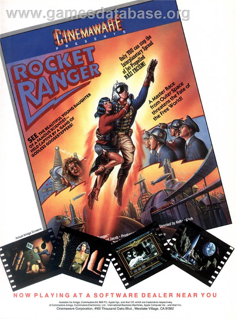 Rocket Ranger - Commodore Amiga - Artwork - Advert
