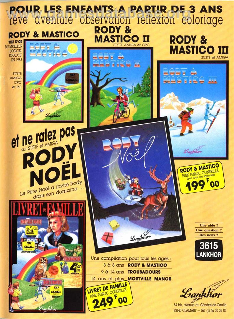 Rody And Mastico - Amstrad CPC - Artwork - Advert