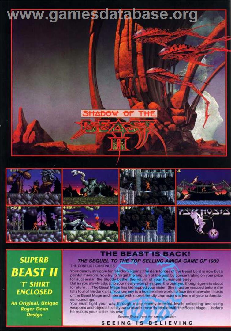 Shadow Of The Beast 2 - Sega Genesis - Artwork - Advert