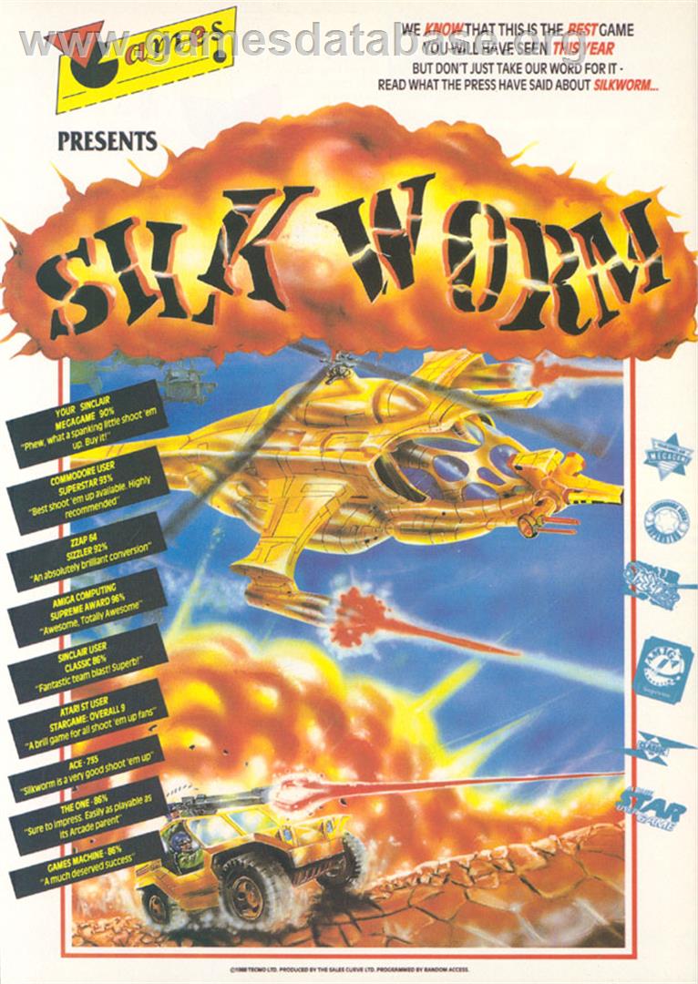 Silkworm - Commodore Amiga - Artwork - Advert