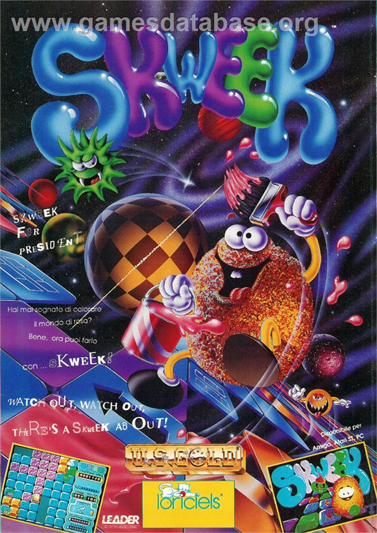 Skweek - NEC TurboGrafx-16 - Artwork - Advert