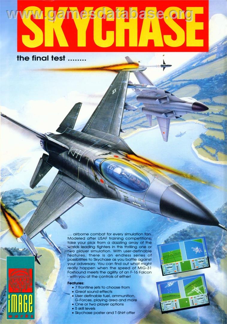 SkyChase - Commodore Amiga - Artwork - Advert