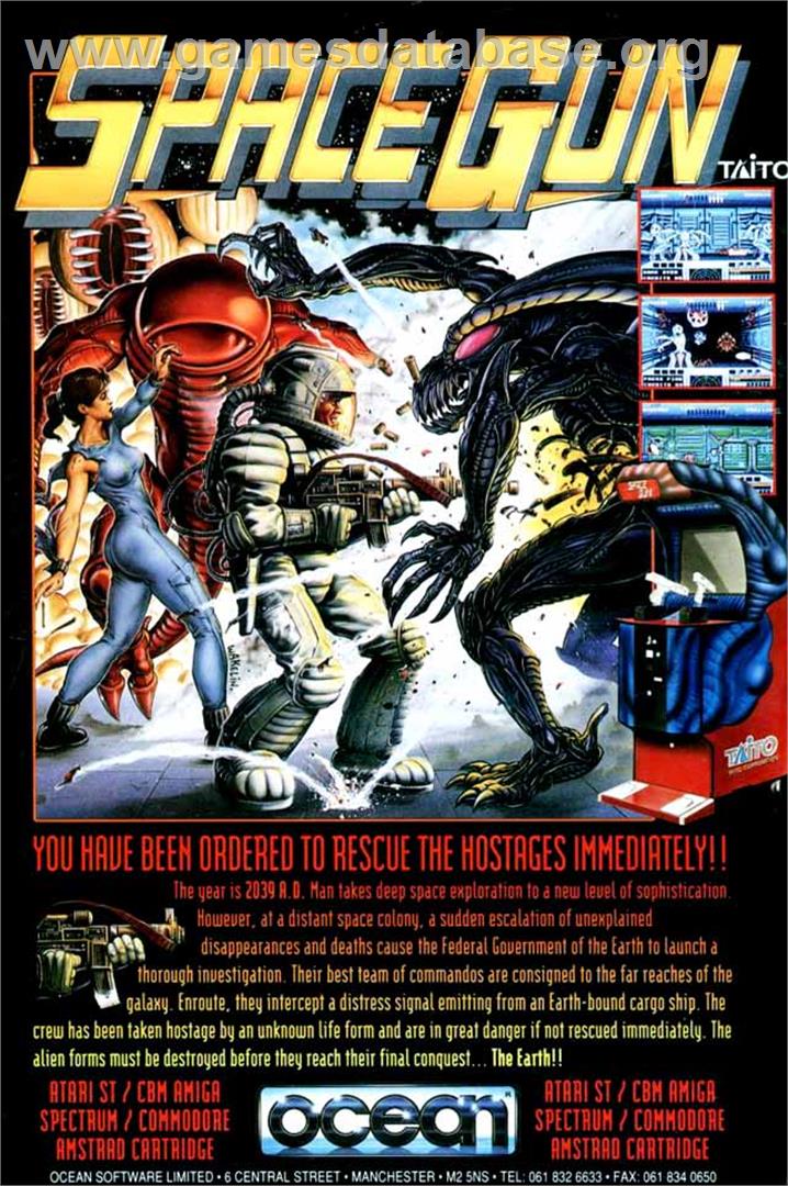 Space Gun - Amstrad CPC - Artwork - Advert