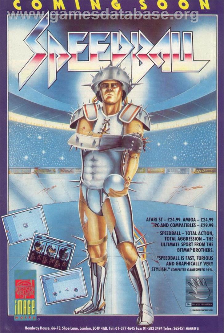 Speedball - Atari ST - Artwork - Advert